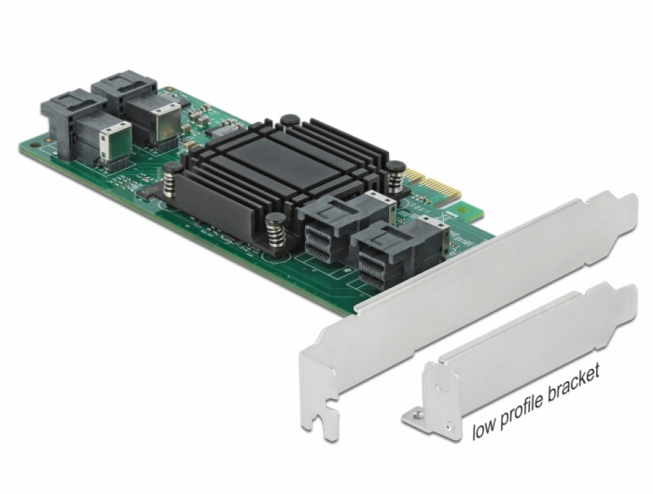 PCI Express cu 4 x SFF-8643 NVMe – Low Profile Form Factor, Delock 90439 Delock conectica.ro imagine 2022 3foto.ro